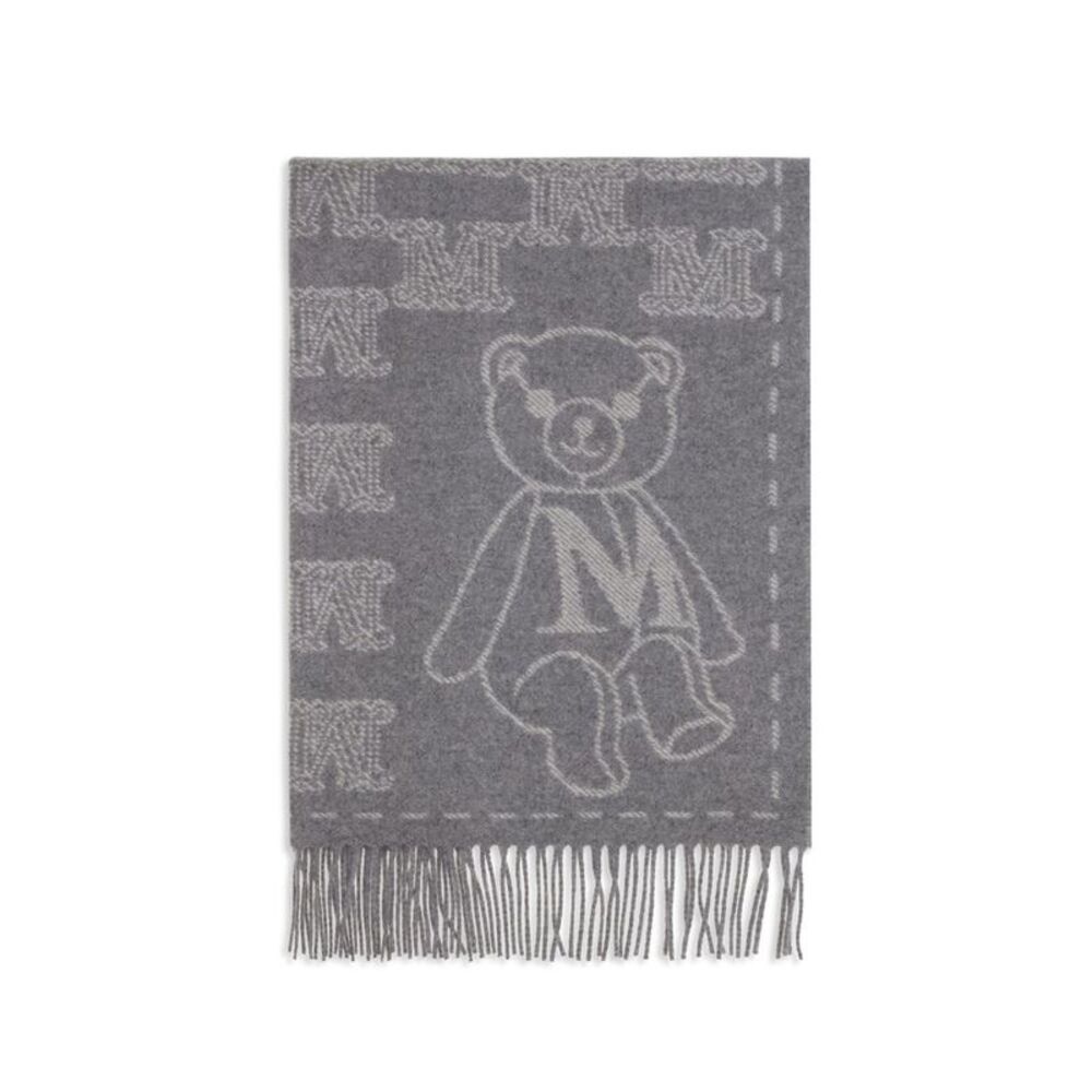 Max Mara Gray Cashmere Women's Scarf